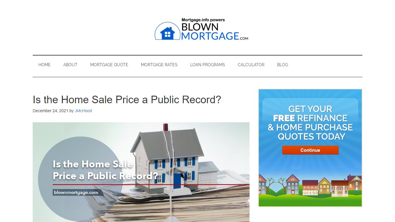 Is the Home Sale Price a Public Record? - Blown Mortgage